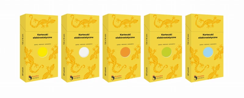 Komplet karteczek elektrostatycznych