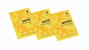 Komplet Notesów 7x9,8 yellowe 3szt.