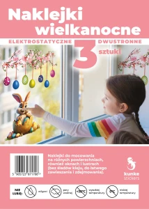 Naklejki Wielkanocne Gałązka i Zając 3szt. 