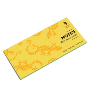 NOTES ELEKTROSTATYCZNY 16x7,7 cm 100 KARTECZEK zielony