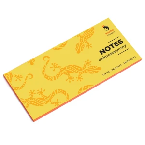 NOTES ELEKTROSTATYCZNY 16x7,7 cm 100 KARTECZEK pomarańczowy