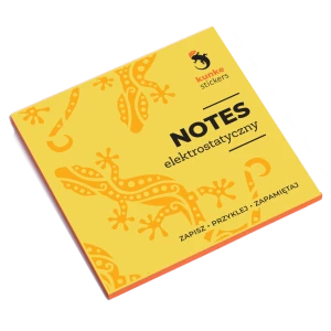 NOTES ELEKTROSTATYCZNY 10x9,8 cm 100 KARTECZEK pomarańczowy