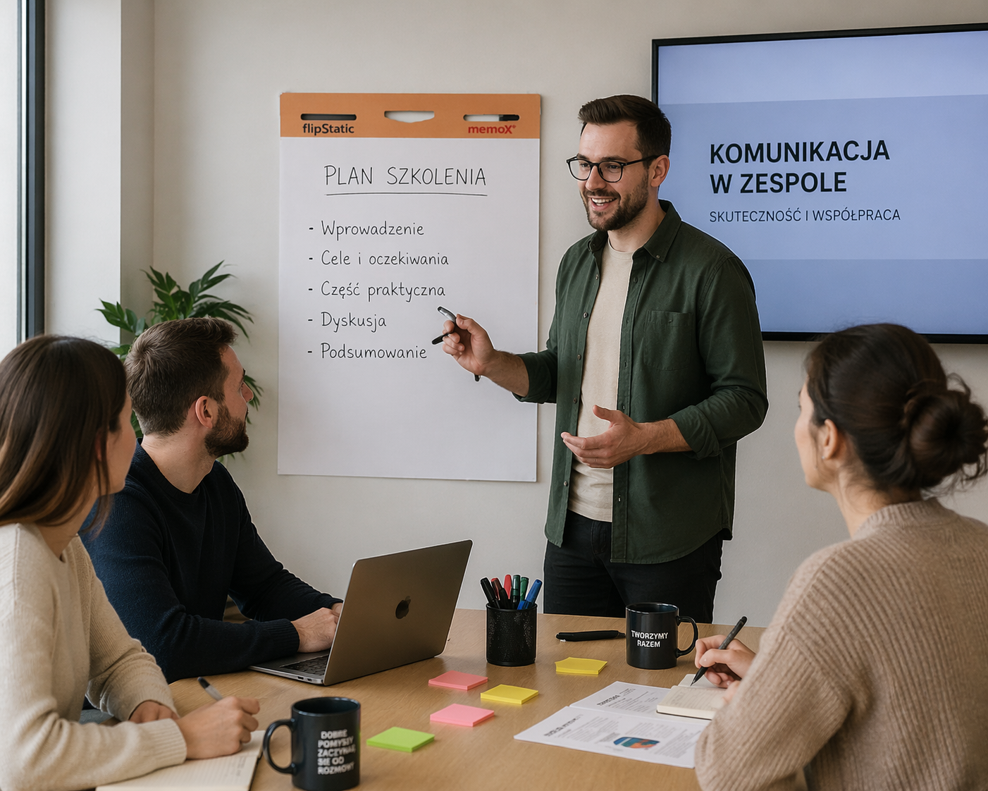 7 sposobów na wykorzystanie flipchartu elektrostatycznego w pracy i na szkoleniach